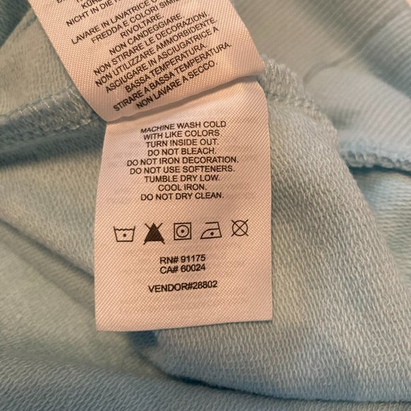 Fila Long Sleeve Crew Neck Sweatshirt with Pockets Blue XXL NWT - Picture 9 of 10